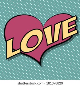 pop art text bubble, illustration in vector format