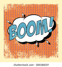 pop art text bubble, illustration in vector format