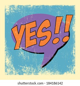 pop art text bubble, illustration in vector format