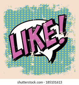 pop art text bubble, illustration in vector format