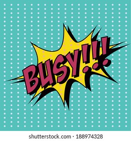 pop art text bubble, illustration in vector format