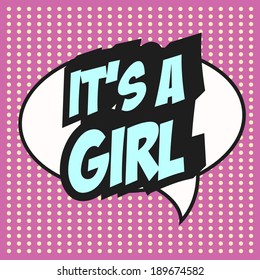 pop art text bubble, illustration in vector format