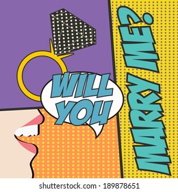 pop art text bubble, illustration in vector format