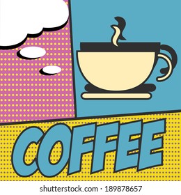 pop art text bubble, illustration in vector format