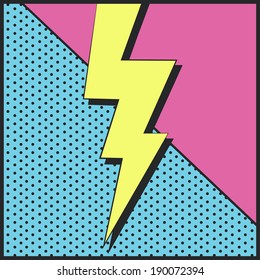 pop art text bubble, illustration in vector format