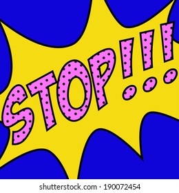 pop art text bubble, illustration in vector format