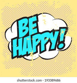 pop art text bubble, illustration in vector format