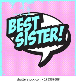 pop art text bubble, illustration in vector format