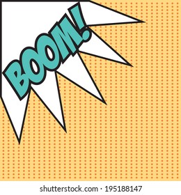 pop art text bubble, illustration in vector format
