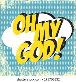 pop art text bubble, illustration in vector format