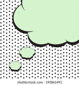 pop art text bubble, illustration in vector format