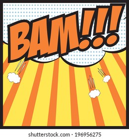 pop art text bubble, illustration in vector format