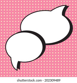 pop art text bubble, illustration in vector format