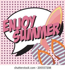 pop art text bubble, illustration in vector format