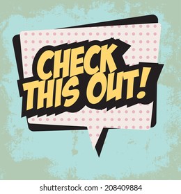 pop art text bubble, illustration in vector format
