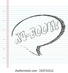 pop art text bubble, illustration in vector format
