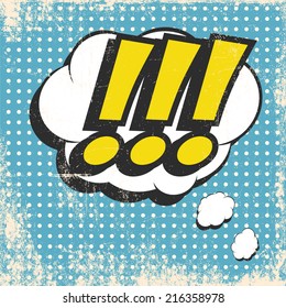pop art text bubble, illustration in vector format