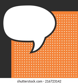 pop art text bubble, illustration in vector format
