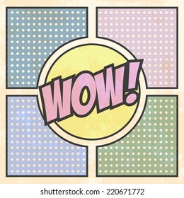 pop art text bubble, illustration in vector format