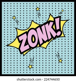 pop art text bubble, illustration in vector format
