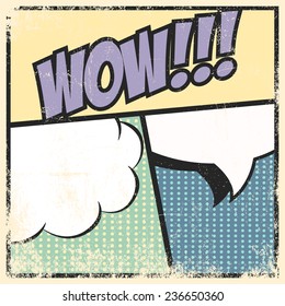 pop art text bubble, illustration in vector format