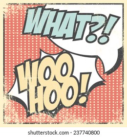 pop art text bubble, illustration in vector format