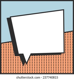 pop art text bubble, illustration in vector format