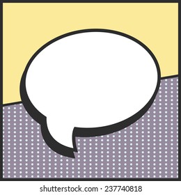 pop art text bubble, illustration in vector format