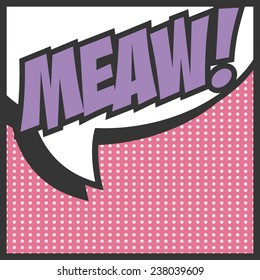 pop art text bubble, illustration in vector format
