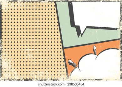 pop art text bubble, illustration in vector format