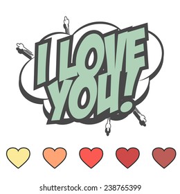 pop art text bubble, illustration in vector format