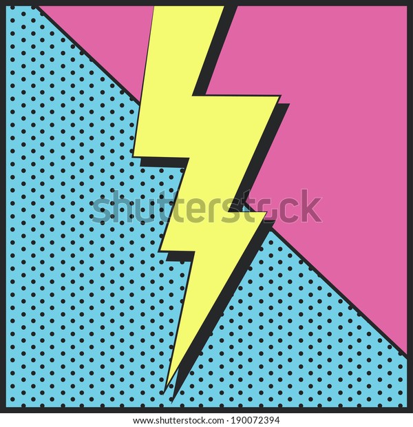 Pop Art Text Bubble Illustration Vector Stock Vector (Royalty Free) 190072394