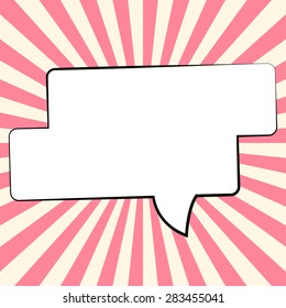 pop art text bubbles, illustration in vector format