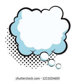 Pop art thinking bubble