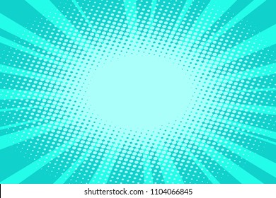 pop art turquoise background. Comic cartoon retro vector illustration kitsch vintage drawing