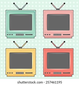 pop art tv, illustration in vector format