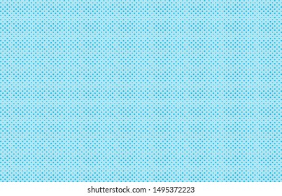 Pop art vector background blue color in halftone cartoon style for comics banner, retro illustration, vintage design, decoration, video, poster, book. 10 eps 