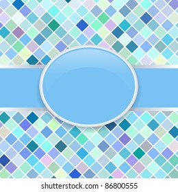 Pop art vector blue retro cover
