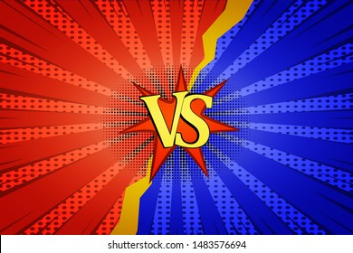 pop art vector illustration for confrontation EPS 10