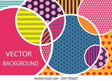 Pop Art vector image. Pop-art geometric colourful.Color splash abstract background for design.