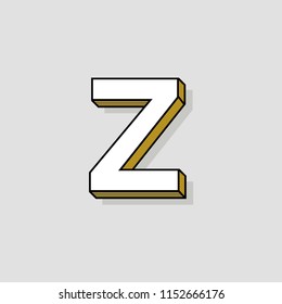 Pop Art Vector Logo Letter Z. Z Letter Design Vector