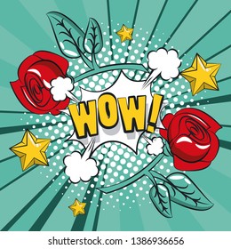 Pop art vibrant retro card background
