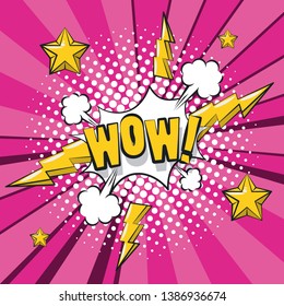 Pop art vibrant retro card background
