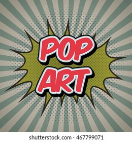 pop art vintage design, vector illustration eps10