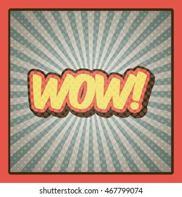 pop art vintage design, vector illustration eps10