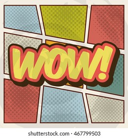 pop art vintage design, vector illustration eps10