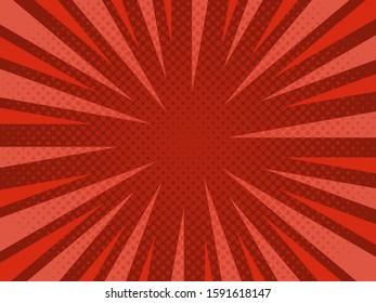 Pop Art vintage vector background. Halftone design