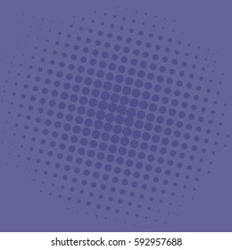 Pop Art Violet Blue Dots Comic Background Vector Template Design