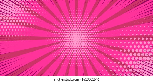 Pop art yellow comics book cartoon magazine cover. Cartoon funny retro pattern strip mock up. Vector halftone illustration. Vintage backdrop for comic superhero text, speech bubble, message.