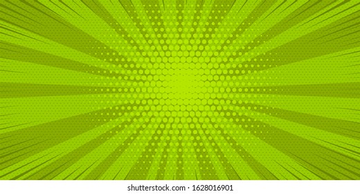 Pop art yellow comics book cartoon magazine cover. Cartoon funny retro pattern strip mock up. Vector halftone illustration. Vintage backdrop for comic superhero text, speech bubble, message.